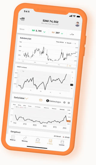 mobile device showing the Rand Wealthgrove digital web application